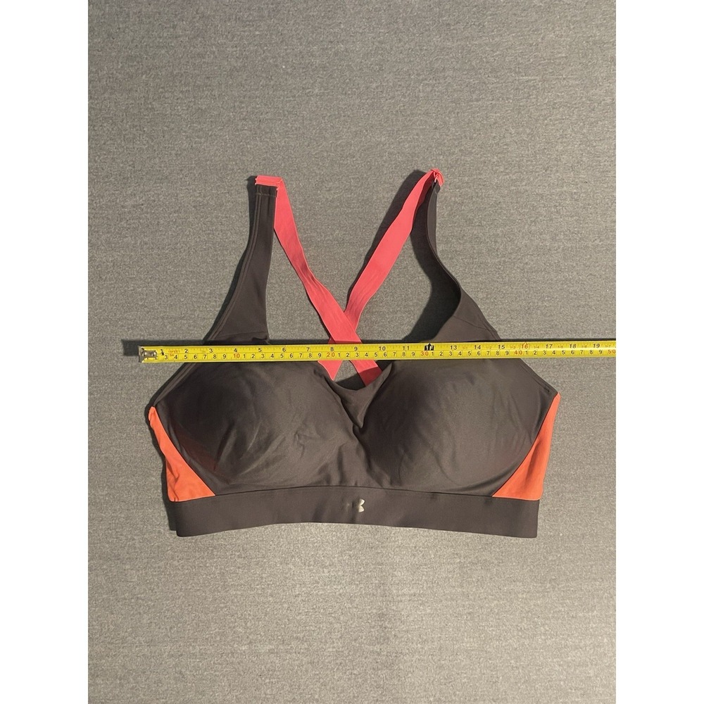 Under Armour Women's XXL Sports Bra Black Coral High Support Workout Training